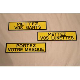 Lot de 3 Panneaux d'avertissement! Lot de 3 Panneaux d'avertissement!