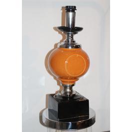 Lampe orange et noir Lampe orange et noir